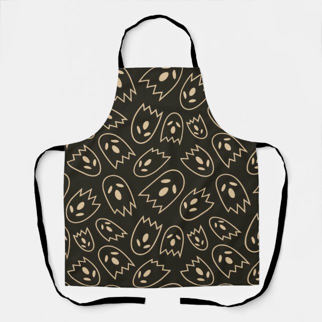 Spooky Seamless Pattern H (Style: 3) Apron (Front)