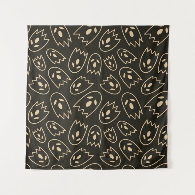 Spooky Seamless Pattern H (Style: 3) Tapestry (Front)