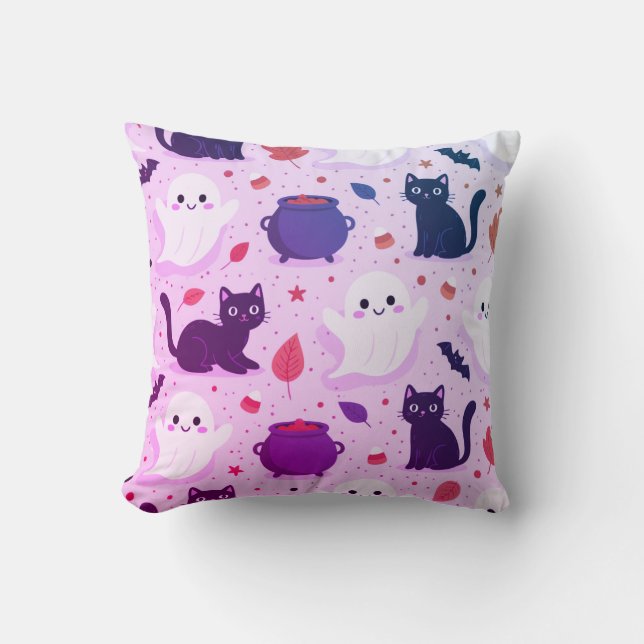 Spooky Seamless Pattern I (Style: 1) Cushion (Front)