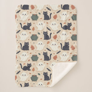 Spooky Seamless Pattern I (Style: 1) Sherpa Blanket