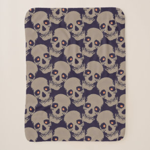Spooky Seamless Pattern J (Style: 1) Sherpa Blanket