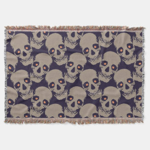 Spooky Seamless Pattern J (Style: 1) Throw Blanket