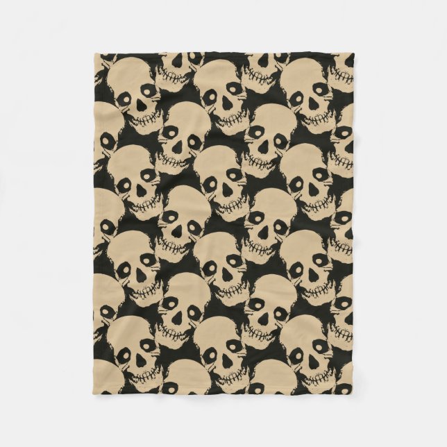 Spooky Seamless Pattern J (Style: 3) Fleece Blanket (Front)