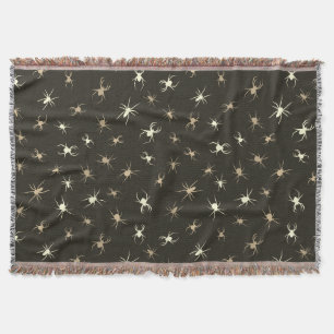 Spooky Seamless Pattern L (Style: 2) Throw Blanket