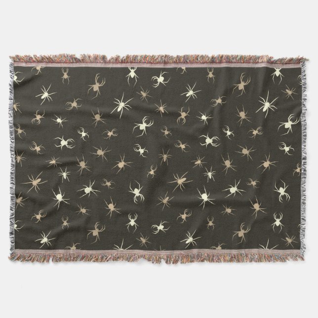 Spooky Seamless Pattern L (Style: 2) Throw Blanket (Front)