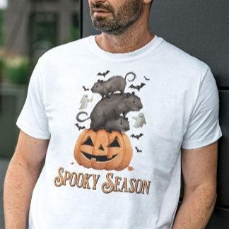 Spooky Season Capybara Halloween Funny T-Shirt