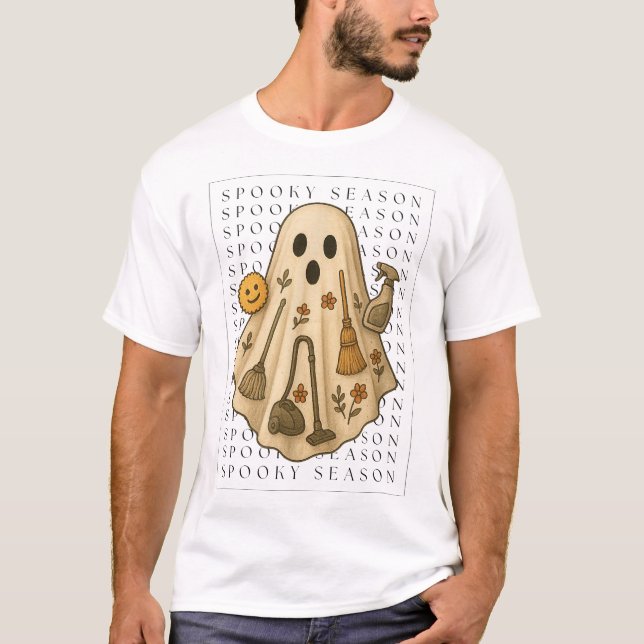 Spooky Season  Cleaning T-Shirt (Front)