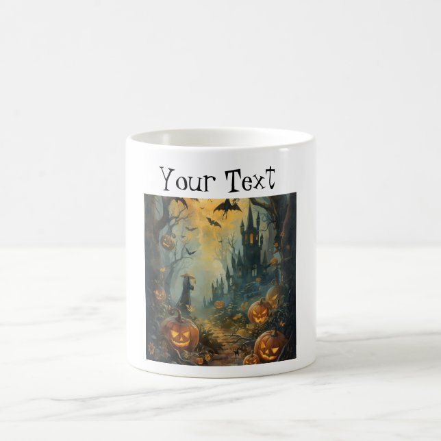 Spooky Season Coffee Cup. Coffee Mug (Center)