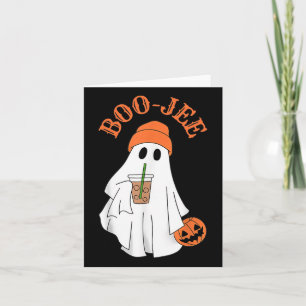 Spooky Season Cute Boujee Ghost Halloween Costume  Card