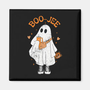 Spooky Season Cute Ghost Halloween Boujee Boo Jee Magnet