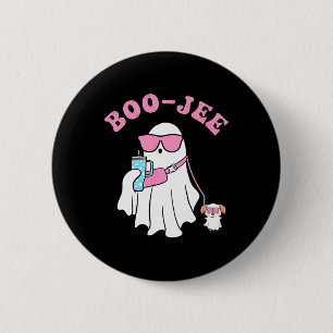 Spooky Season Cute Ghost Halloween Costume Boujee  6 Cm Round Badge