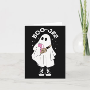 Spooky Season Cute Ghost Halloween Costume Boujee Card