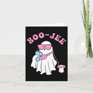 Spooky Season Cute Ghost Halloween Costume Boujee Card