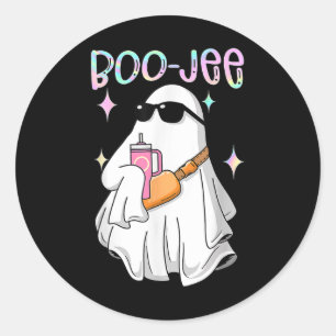 Spooky Season Cute Ghost Halloween Costume Boujee Classic Round Sticker