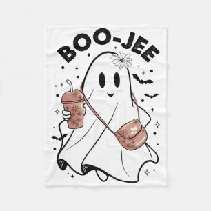 Spooky Season Cute Ghost Halloween Costume Boujee Fleece Blanket