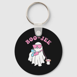 Spooky Season Cute Ghost Halloween Costume Boujee  Key Ring