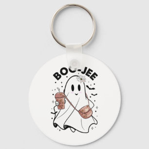Spooky Season Cute Ghost Halloween Costume Boujee Key Ring