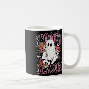 Spooky Season Cute Ghost Halloween Costume Floral Coffee Mug