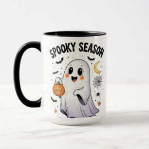 Spooky Season Cute Ghost Mug