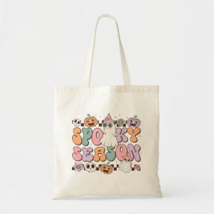 Spooky Season Cute Ghost Retro Halloween  Tote Bag