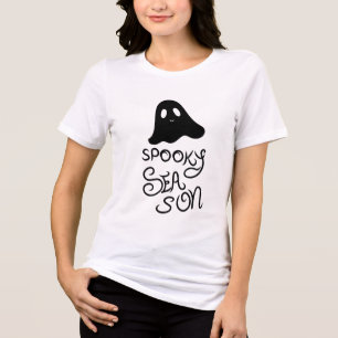 Spooky season cute ghost Tri-Blend Shirt 