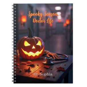 Spooky Season Doctor Life Personalised Notebook
