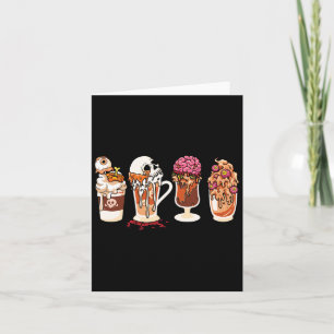 Spooky Season Fall Coffee Horror Movie And Coffee  Card