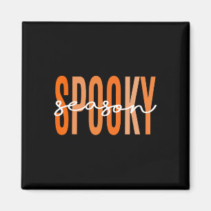 Spooky Season  Fall Pumpkin Halloween Teacher Stud Magnet