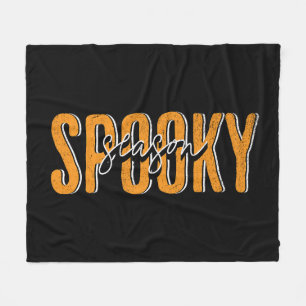 Spooky season fleece blanket