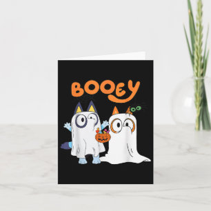Spooky Season Funny Ghost Booey Halloween For Men  Card