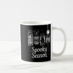 Spooky Season Funny Halloween Boo Witch Cat Pumpki Coffee Mug