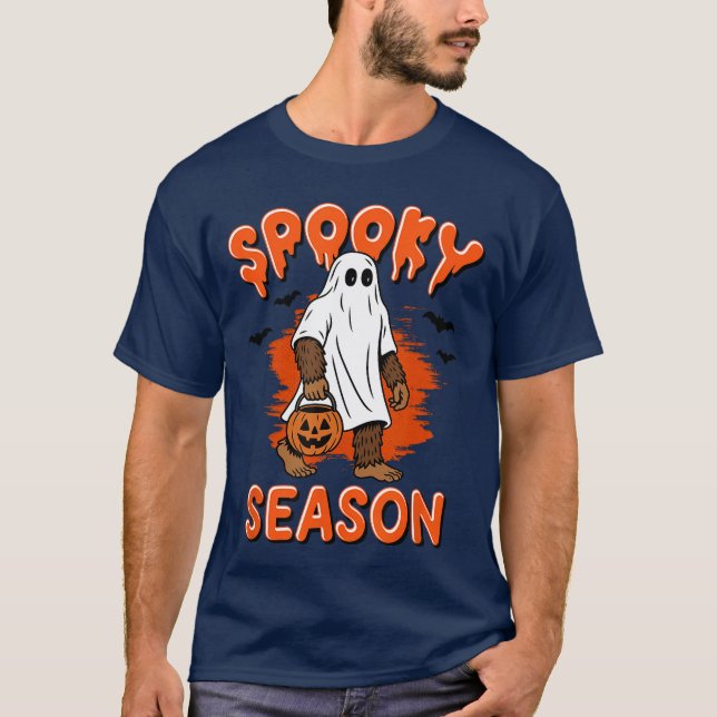 Spooky Season Funny Halloween Trick or Treat T-Shirt (Front)