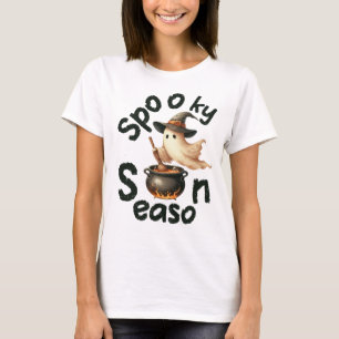 Spooky Season, Funny Witch Ghost T-Shirt