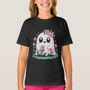 Spooky Season Ghost Cute Halloween Spooky Girls T-Shirt