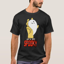 Spooky Season Ghost Hand Halloween Tshirt 