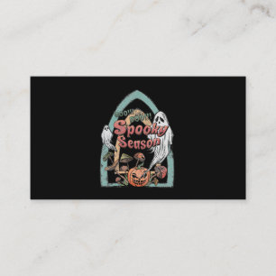Spooky Season Ghost Pumpkin Halloween Day 247 Business Card