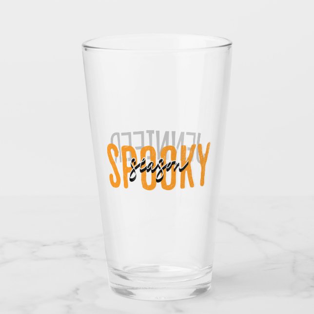Spooky season glass (Front)
