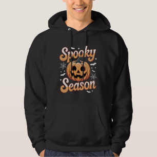 Spooky Season Glitter Pumpkin Art Hoodie