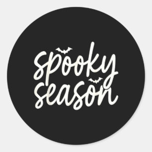 Spooky Season Graphic Halloween Costume For Men Classic Round Sticker