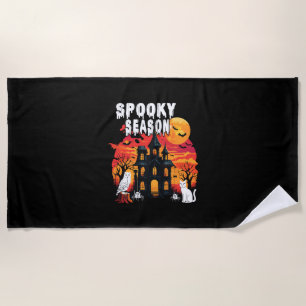 Spooky Season Halloween (2) Beach Towel
