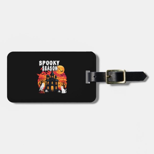 Spooky Season Halloween (2) Luggage Tag (Front Horizontal)