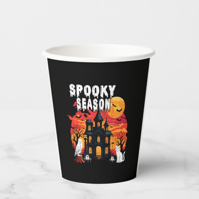 Spooky Season Halloween (2) Paper Cups (Front)