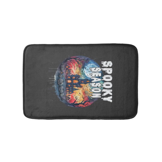 Spooky Season Halloween Bath Mat (Front)