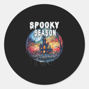 Spooky Season Halloween Classic Round Sticker
