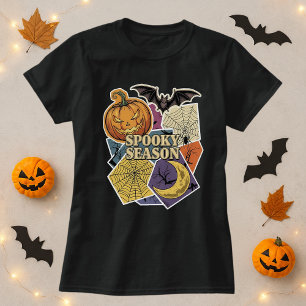 Spooky Season Halloween Collage T-Shirt