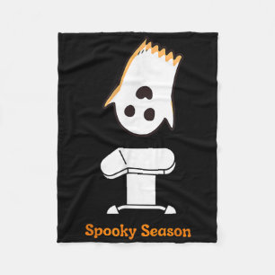 Spooky Season Halloween Cute Ghost Gymnast Vault G Fleece Blanket