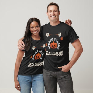 Spooky Season Halloween Design with Ghosts T-Shirt