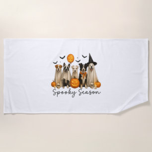Spooky Season Halloween Dog Beach Towel