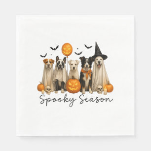 Spooky Season Halloween Dog Napkin