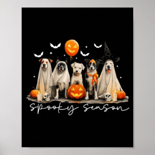 Spooky Season Halloween Dog Poster